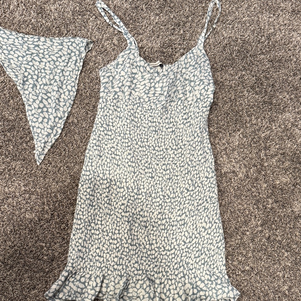 Abercrombie & Fitch Blue and White Striped Garment